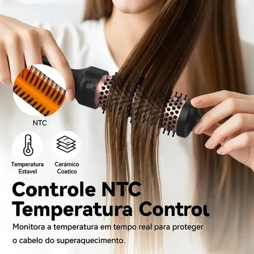 GOKOCO Modelador De Cabelo Portátil íons Negativos 9 Níveis De Temperatura Aquecimento Rápido 30s Para Cabelos Cacheado - 8