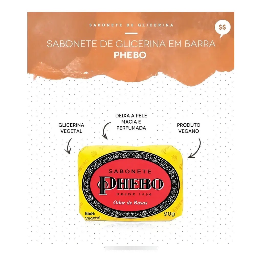 Caixa Presente Kit Sabonetes Phebo - 16 ou 8 Sabonetes 90g Cada - 8