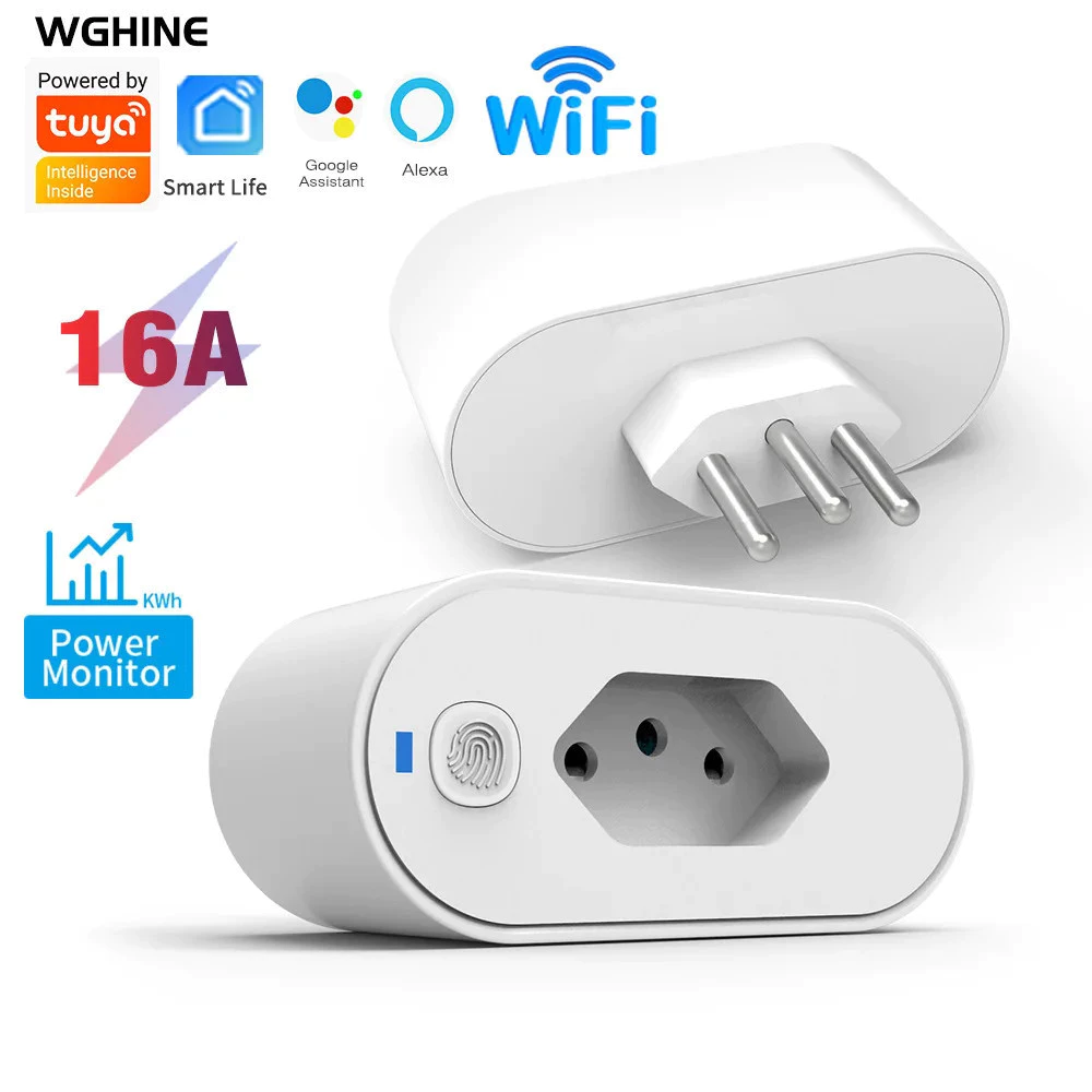 KIT2/3/5 SMART PLUG-Adaptador de soquete Wi-Fi Tuya Smart Life App Control Alexa Google Home Adaptador de soquete 16A - 1